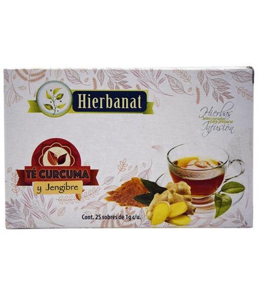TE CURCUMA Y JENGIBRE 25 SOB HIERBANAT