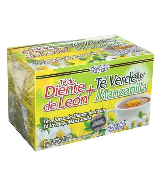 TE DE DIENTE DE LEON TE VERDE Y MANZANILLA C 30 SOB. 3G GN+VIDA