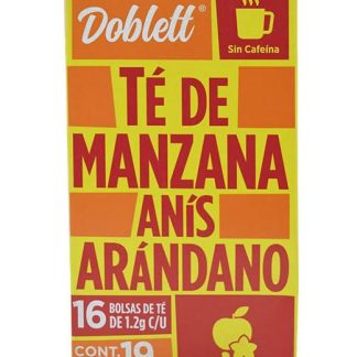 TE DE MANZANA ANIS Y ARANDANO 16 SOB 19.2 G DOBLETT