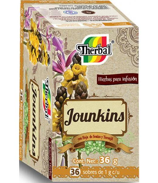 INFUSION LAX JOUNKINS C 36 SOB. DE 1 GR CON HOJA CENIZO Y TORONJI THERBAL