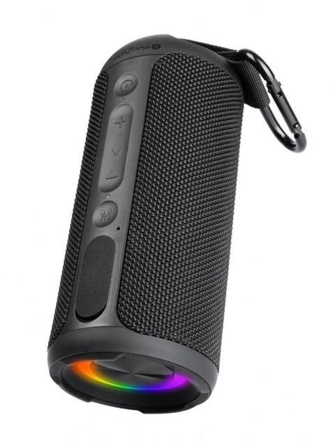 TECHZONE BOCINA PORTATIL TZSP02 BLUETOOTH INALAMBRICO USB-C NEGRO