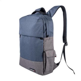 TECHZONE MOCHILA DE NYLON-POLIESTER TZ21LBP07 PARA LAPTOP 15.6 AZUL OSCURO-GRIS