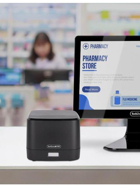 TECHZONE TZPOIMT01 IMPRESORA DE TICKETS TERMICO DIRECTA ALAMBRICO USB-RJ-11 NEGRO - Image 5