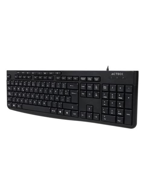 TECLADO ACTECK INSPIRE PRIME TA222 ALAMBRICO USB NEGRO ESPANOL - Image 3