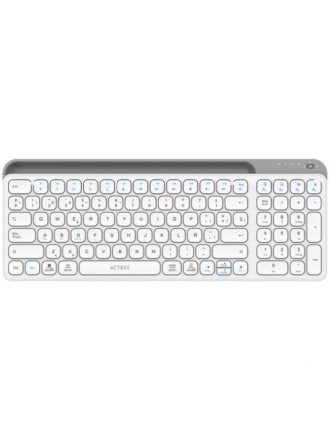 TECLADO ACTECK INSPIRE TREK TI747 INALAMBRICO RF INALAMBRICO-BLUETOOTH BLANCO ESPANOL