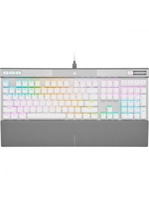 TECLADO GAMER CORSAIR K70 RGB PRO TECLADO MECANICO SWITCH OPX ALAMBRICO BLANCO (INGLES)