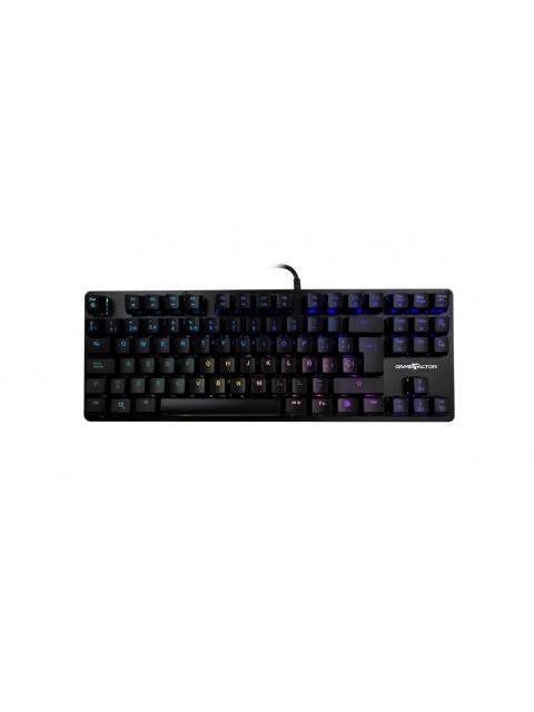 TECLADO GAMER GAME FACTOR KBG500 RGB TECLADO MECANICO SWITCH KRED RED ALAMBRICO NEGRO (ESPANOL)