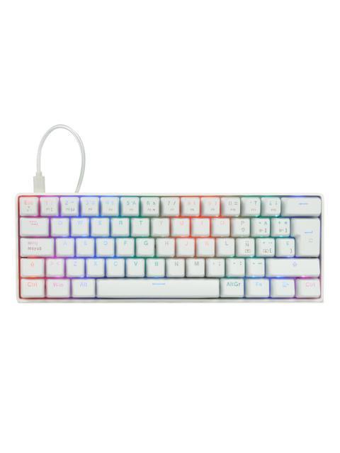 TECLADO GAMER GAME FACTOR KBG560 RGB TECLADO MECANICO SWITCH RED ALAMBRICO BLANCO (ESPANOL)