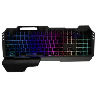 TECLADO GAMER PERFECT CHOICE HOLDER RGB ALAMBRICO NEGRO (ESPANOL)