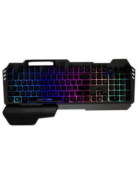 TECLADO GAMER PERFECT CHOICE HOLDER RGB ALAMBRICO NEGRO (ESPANOL)
