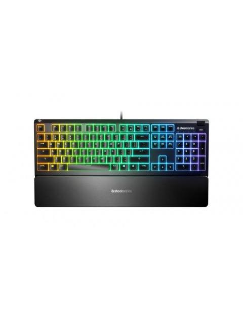 TECLADO GAMER STEELSERIES APEX 3 RGB ALAMBRICO USB NEGRO (INGLES)