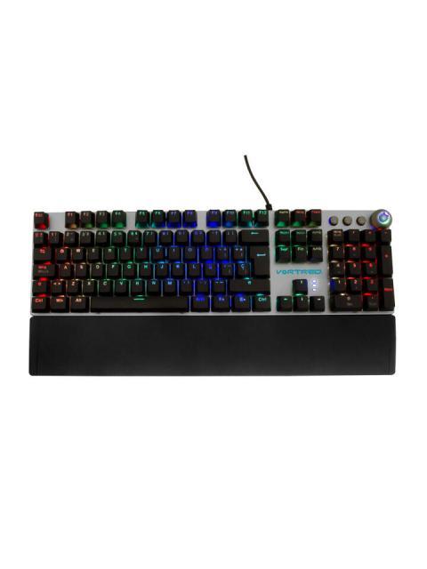 TECLADO GAMER VORTRED RESISTANCE RGB TECLADO MECANICO ALAMBRICO NEGRO-BLANCO (ESPANOL)