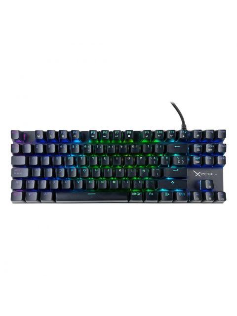 TECLADO GAMER XZEAL XZ1020 TECLADO MECANICO SWITCH RED ALAMBRICO NEGRO (ESPANOL) - ¡COMPRA Y RECIBE $50 DE SALDO DE REGALO EN TU PROXIMA COMPRA!