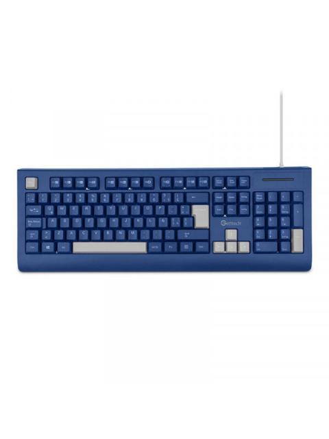 TECLADO GETTTECH GGK-ESMWR-02-BL ALAMBRICO USB AZUL (ESPANOL)