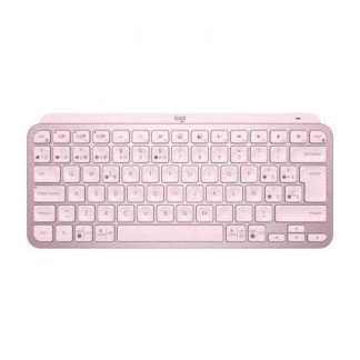 TECLADO LOGITECH MX KEYS MINI INALAMBRICO RF WIRELESS-BLUETOOTH ROSA (ESPANOL)
