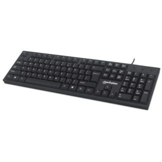 TECLADO MANHATTAN 179324 ALAMBRICO USB NEGRO INGLES