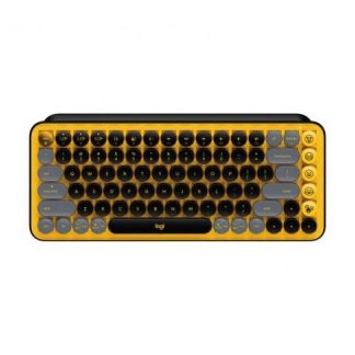TECLADO LOGITECH POP KEYS TECLADO MECANICO INALAMBRICO NEGRO-GRIS-AMARILLO (INGLES)