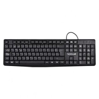 TECLADO TECHZONE GRIMLY ALAMBRICO USB NEGRO (ESPANOL)