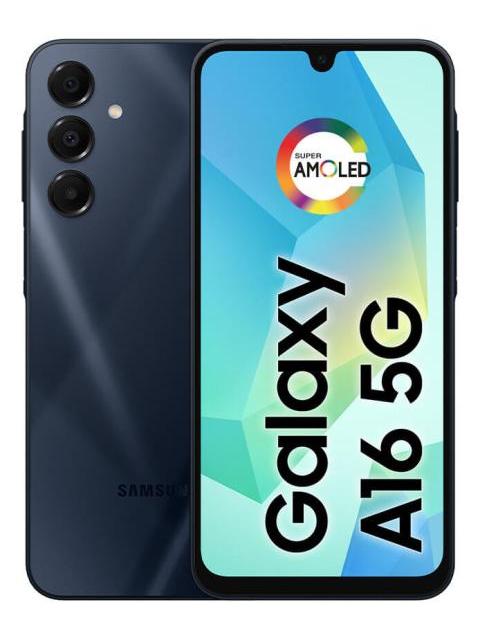 TELEFONO CELULAR SAMSUNG GALAXY A16 5G 128 GB + 4 GB DE RAM CAMARA DE HASTA 50 MP PANTALLA 6.7 NFC IP54 BATERIA AZUL OSCURO DE 5000 MAH