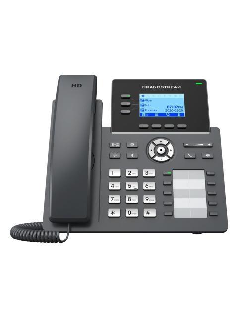 TELEFONO IP DE 3 LINEAS CON 6 CUENTAS SIP CONFERENCIA DE 5 VIAS GDMS GIGABIT CON POE PERO NO INCLUYE SU FUENTE DE ALIMENTACION