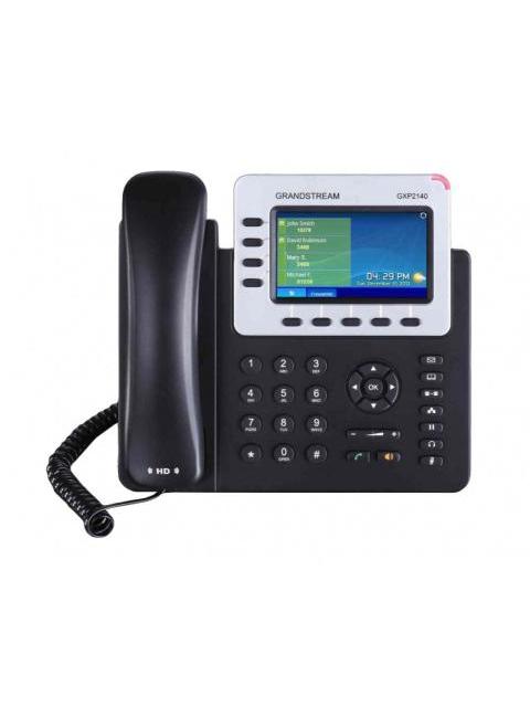 TELEFONO IP DE 4 LINEAS CON 4 CUENTAS SIP GIGABIT CON POE CONFERENCIA DE 5 VIAS SIP BLUETOOTH INCLUYE SU FUENTE DE ALIMENTACION