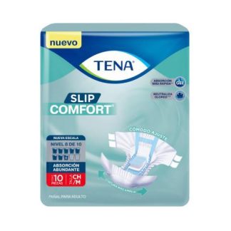 TENA SLIP COMFORT PAÑAL ADULTO CH-MD 10 PZ