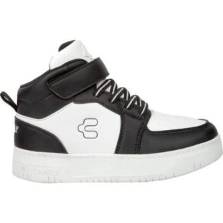 TENIS BOTA ESCOLAR BLANCO/NEGRO CHARLY