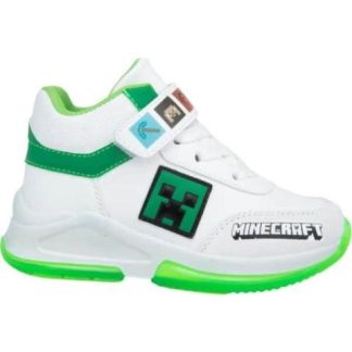 TENIS BOTA ESCOLAR MINECRAFT BLANCO MINECRAFT