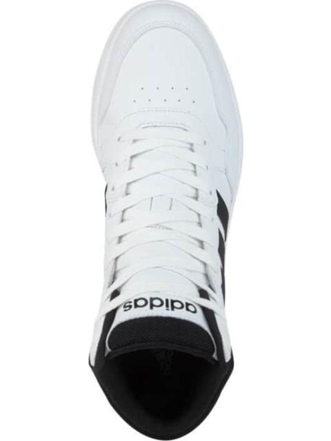 TENIS BOTA HOOPS 3.0 MID BLANCO/NEGRO ADIDAS - Image 3