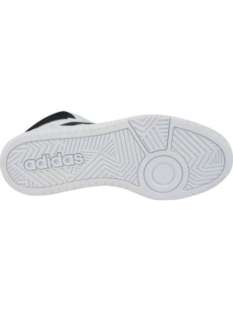 TENIS BOTA HOOPS 3.0 MID BLANCO/NEGRO ADIDAS - Image 4