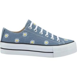 TENIS CASUAL BORDADO AZUL MEZCLILLA THALIA SODI