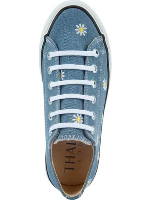 TENIS CASUAL BORDADO AZUL MEZCLILLA THALIA SODI - Image 3