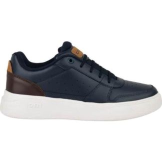 TENIS CASUAL CONFORT DE PIEL AZUL MARINO COURT