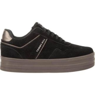TENIS CASUAL PLATAFORMA GAMUZA NEGRO HPC POLO