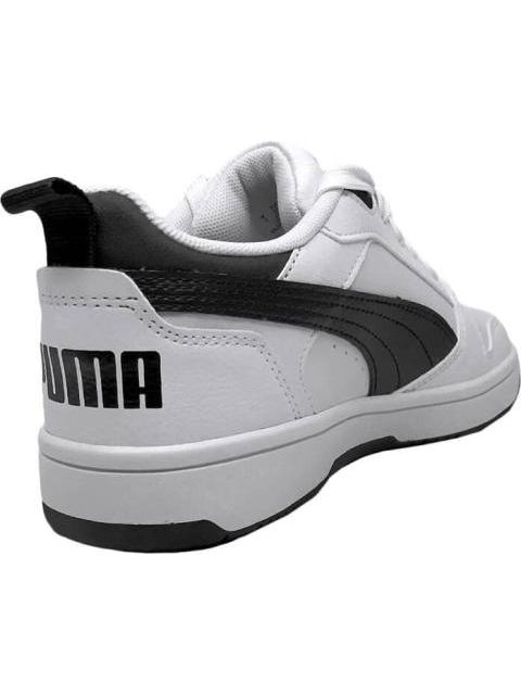 TENIS CASUAL PUMA REBOUND V6 LO JR BLANCO/NEGRO PUMA - Image 5