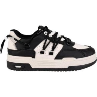 TENIS CASUAL SKATE MULTIAGUJETAS NEGRO NEXT CO