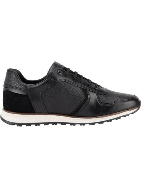 TENIS CASUAL TIPO PIEL NEGRO KAFE