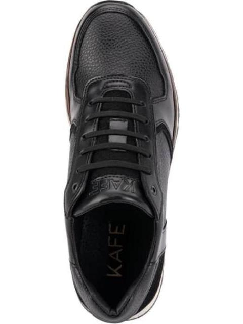 TENIS CASUAL TIPO PIEL NEGRO KAFE - Image 3