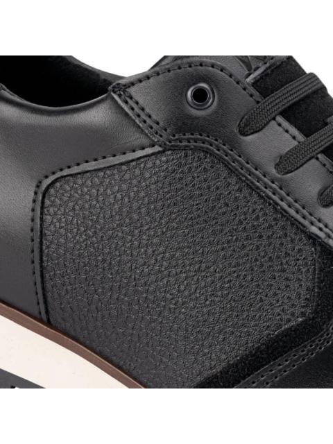 TENIS CASUAL TIPO PIEL NEGRO KAFE - Image 6