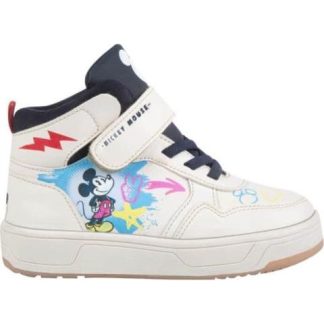 TENIS CASUAL URBANO BOTA BEIGE/HUESO MICKEY MOUSE