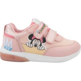 TENIS CASUAL URBANO CHOCLO MINNIE LUCES ROSA MINNIE MOUSE