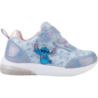 TENIS CASUAL URBANO CHOCLO STITCH LUCES AZUL DISNEY