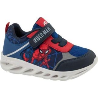 TENIS CON LUCES AZUL COBALTO SPIDERMAN