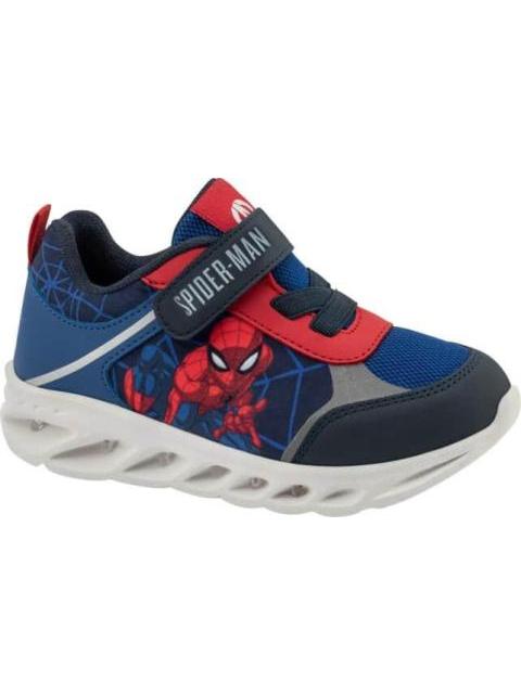 TENIS CON LUCES AZUL COBALTO SPIDERMAN