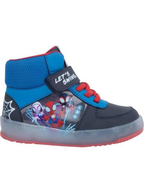 TENIS CON LUCES AZUL MARINO SPIDERMAN