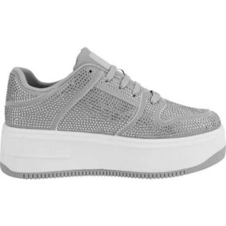 TENIS CON PEDRERIA GRIS BELINDA PEREGRIN