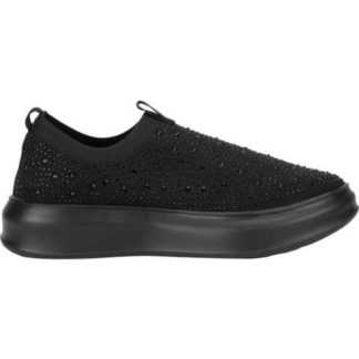TENIS CONFORT CON BRILLOS NEGRO THALIA SODI