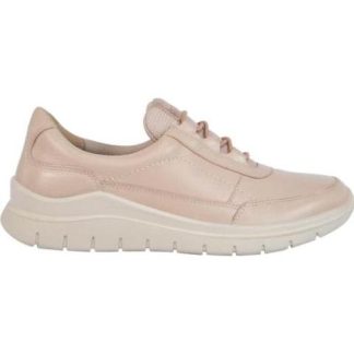 TENIS DE PIEL CON RESORTE ROSA FLEXI