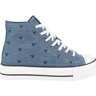 TENIS MICKEY BOTA AZUL MEZCLILLA MICKEY MOUSE