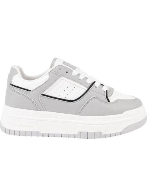 TENIS PLATAFORMA CLASICO BICOLOR GRIS NEXT CO
